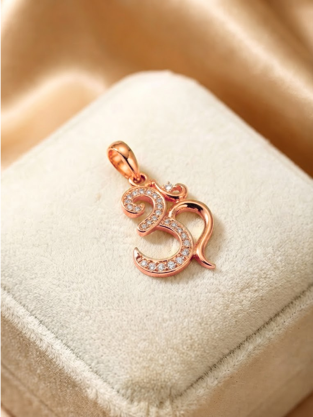 Divine Om Rose Gold Pendant Necklace