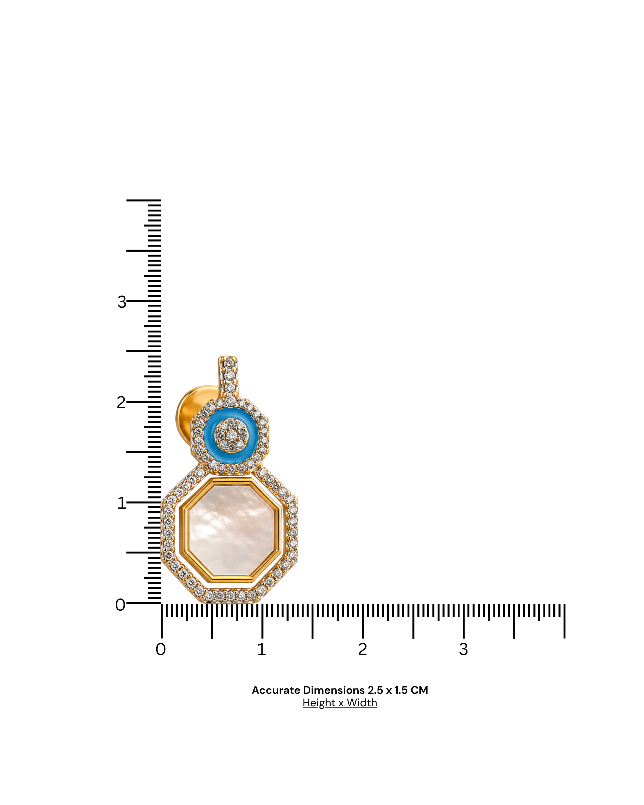 Azure Halo Mother of Pearl Statement Earrings