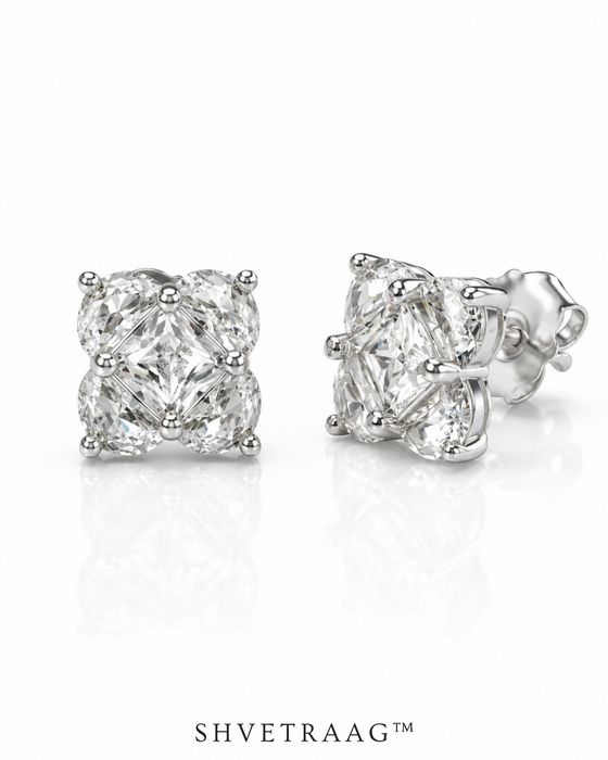 Aurora Luxe Cluster Stud Earrings