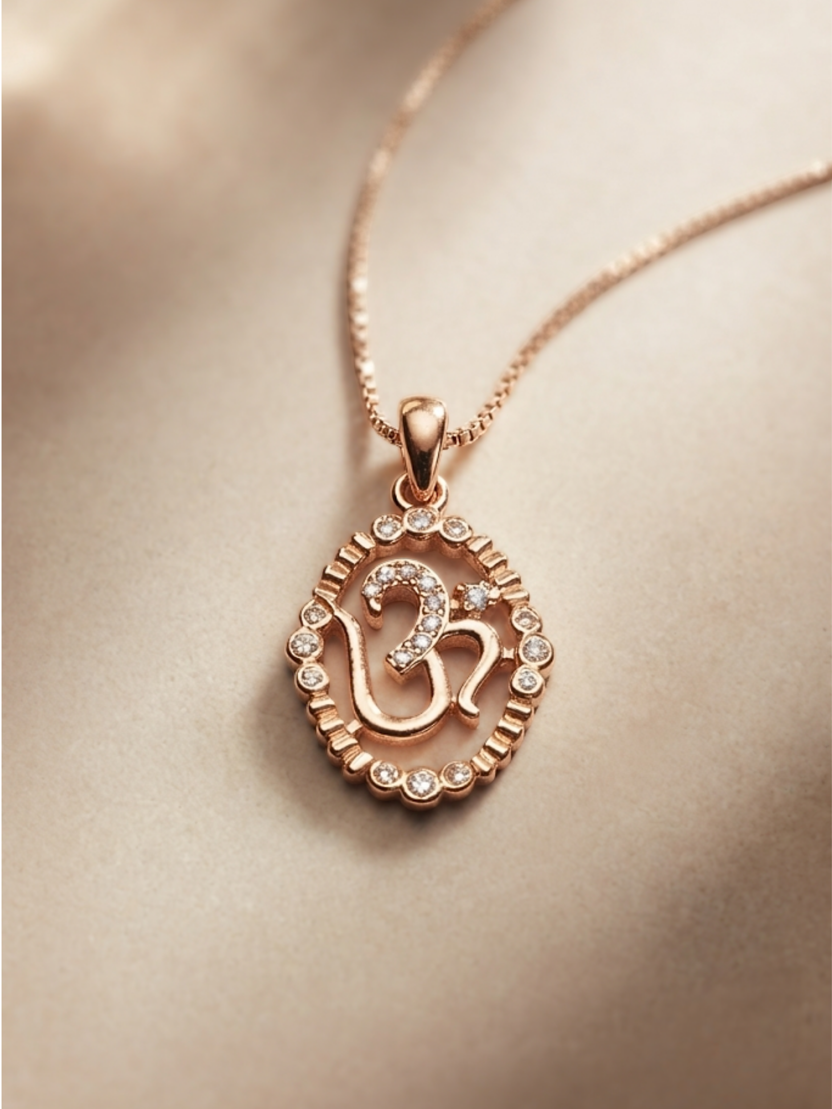 Celestial Om Halo Pendant Necklace