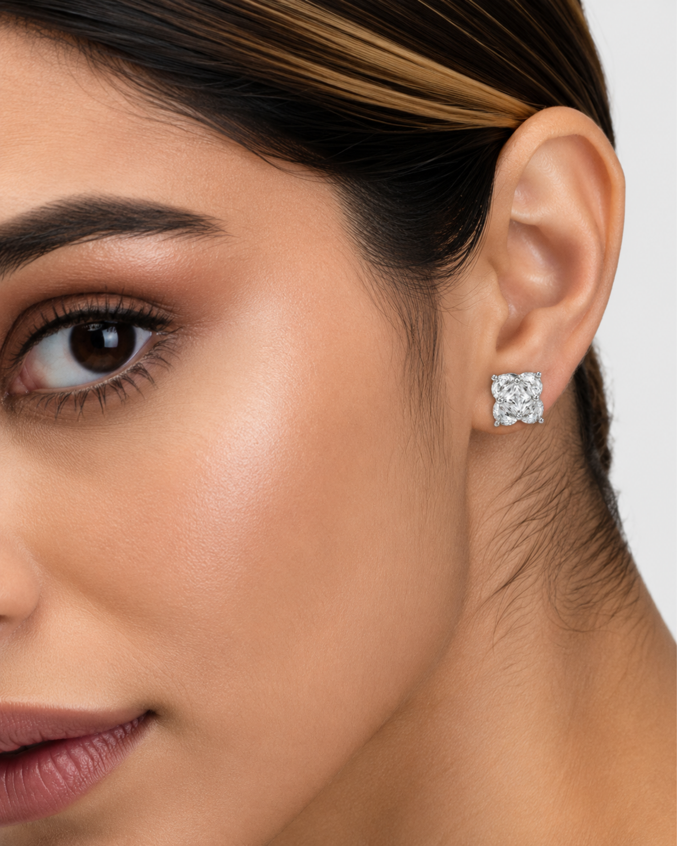 Aurora Luxe Cluster Stud Earrings