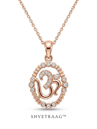 Celestial Om Halo Pendant Necklace