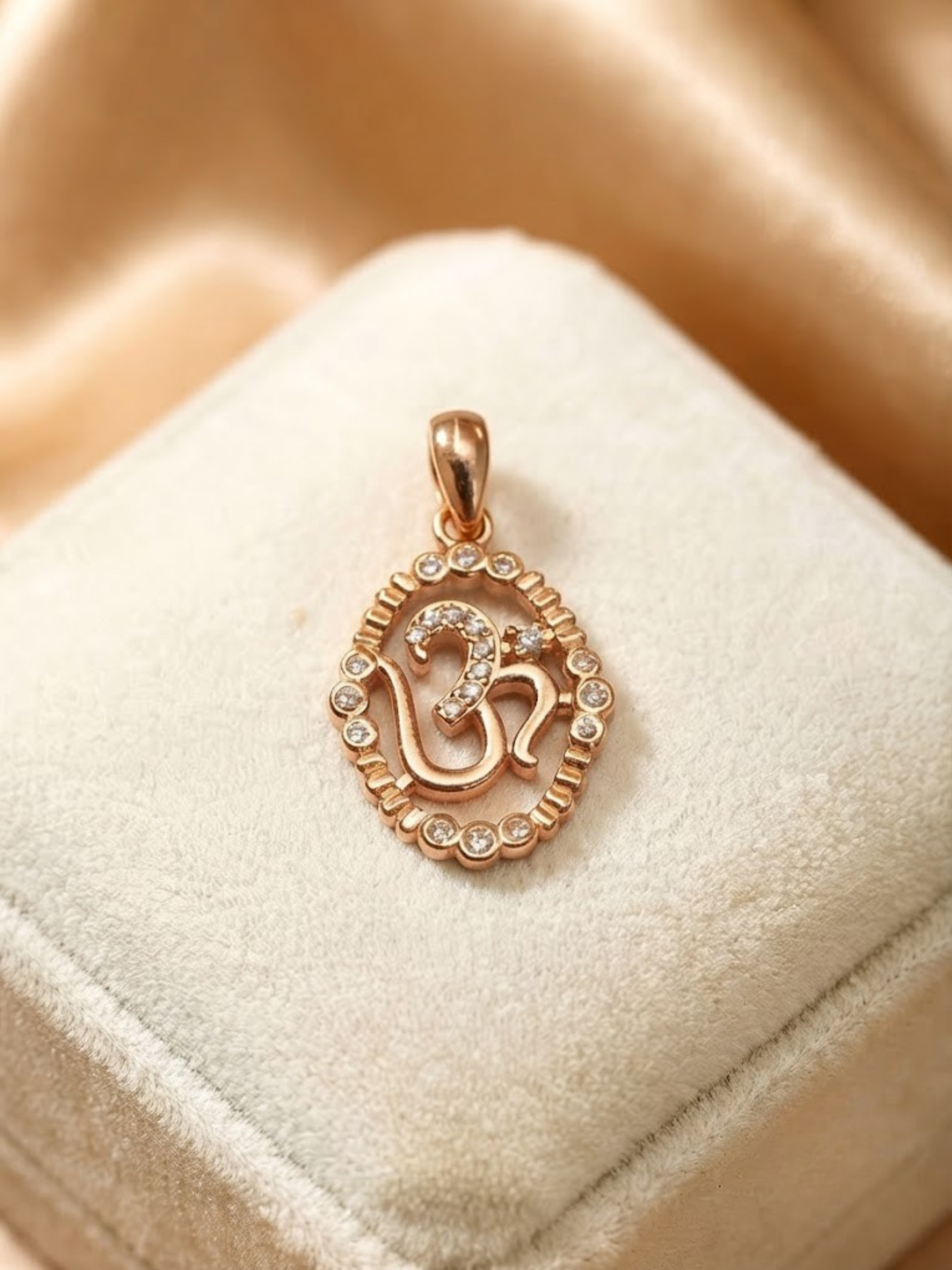 Celestial Om Halo Pendant Necklace