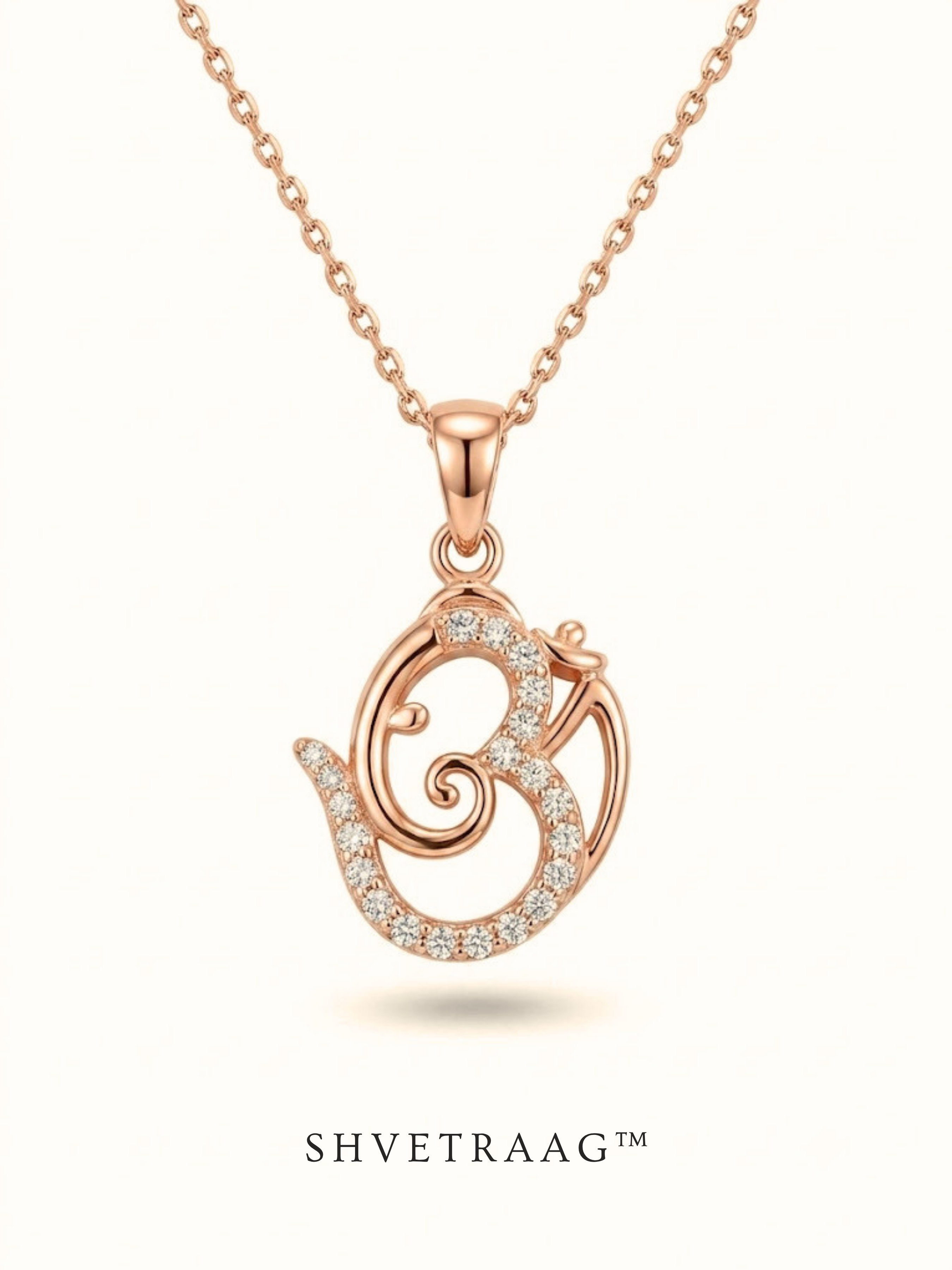 Divine Om Sparkle Pendant Necklace