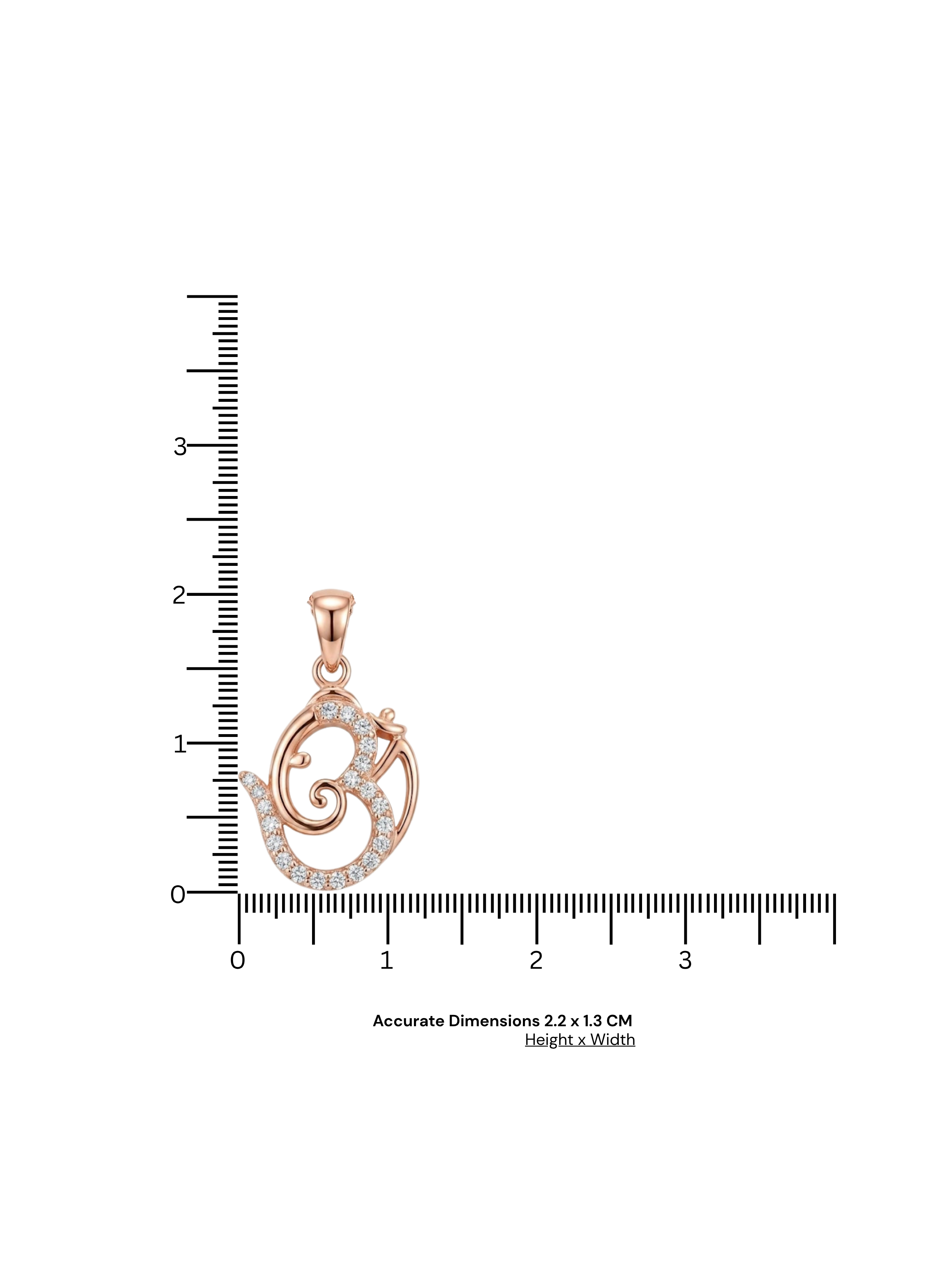 Divine Om Sparkle Pendant Necklace