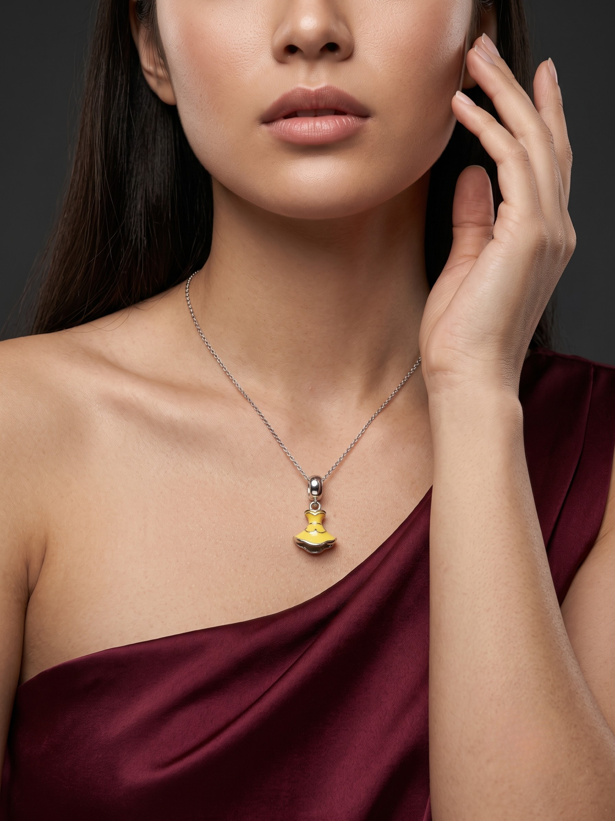 Enchanted Golden Gown Charm
