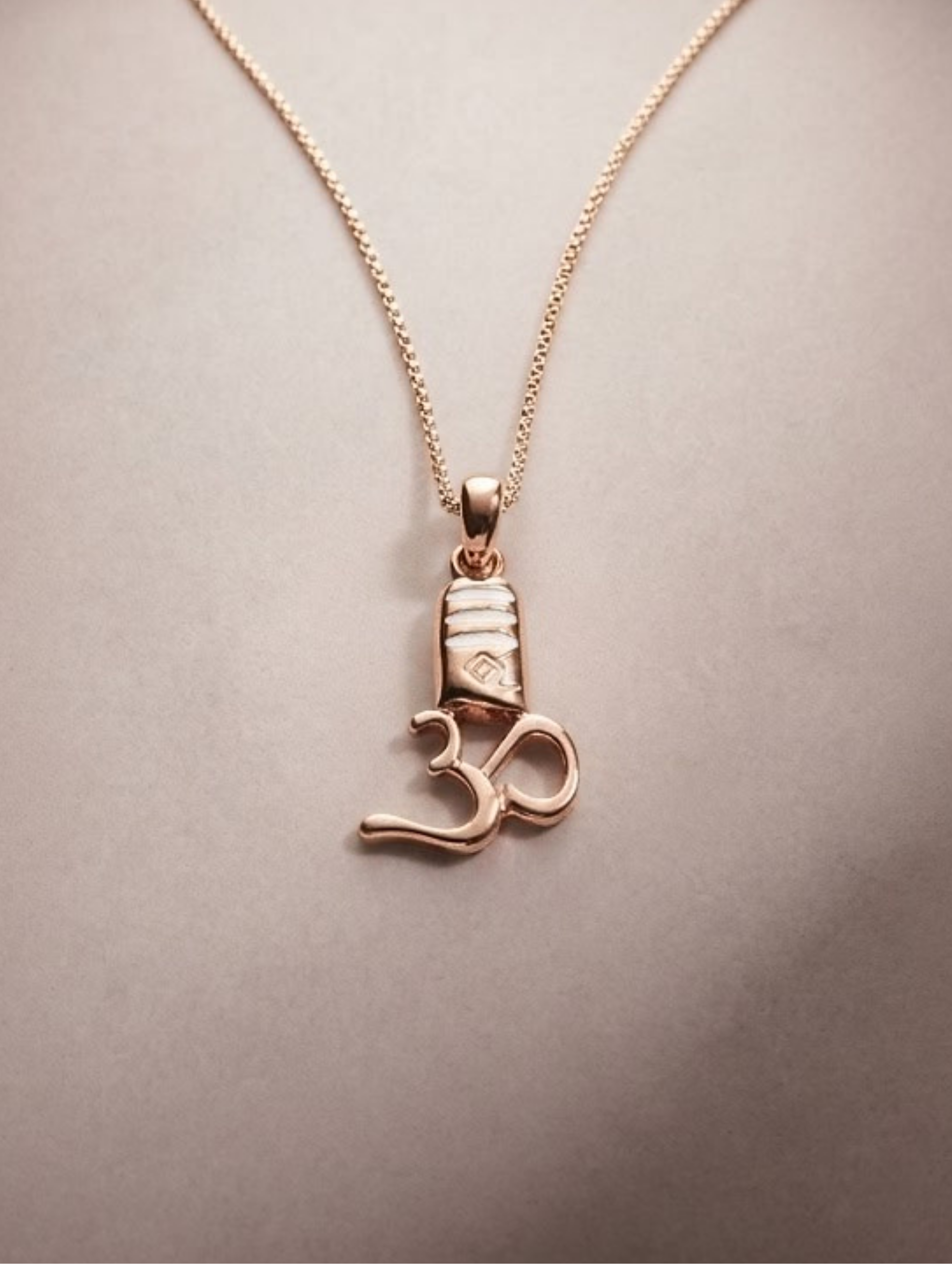Divine Shivling Om Pendant Necklace