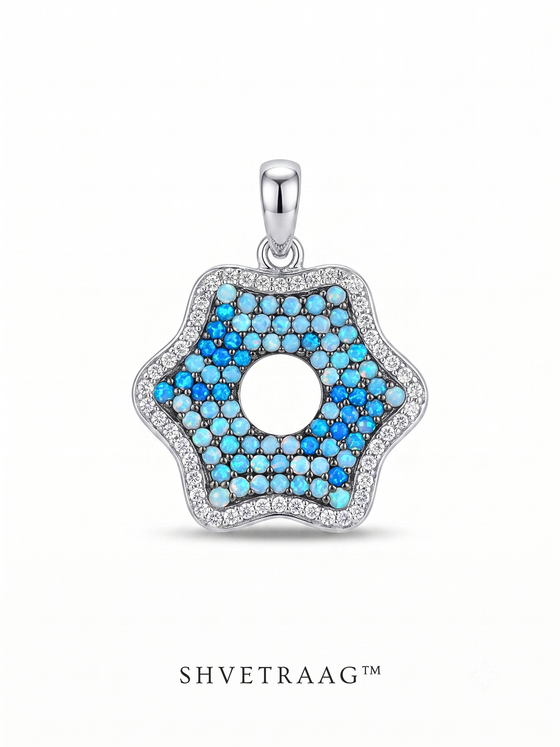 Blue Evil Eye Star Pendant