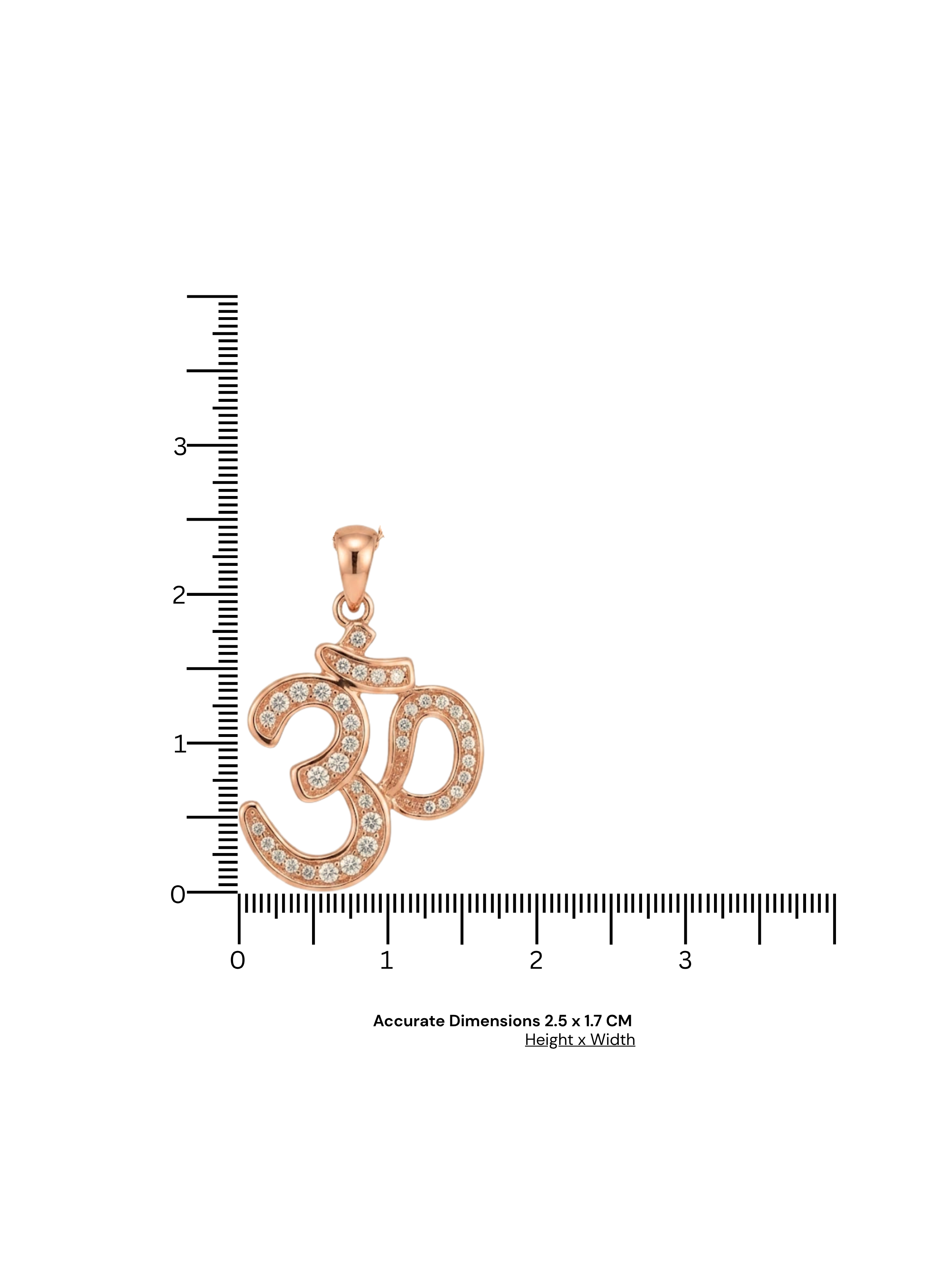 Divine Om CZ Pendant Necklace