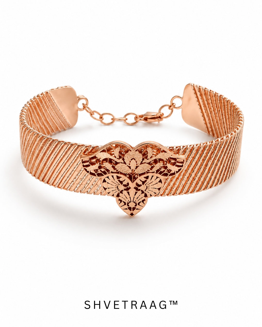 Roselle Filigree Rose Gold Bracelet