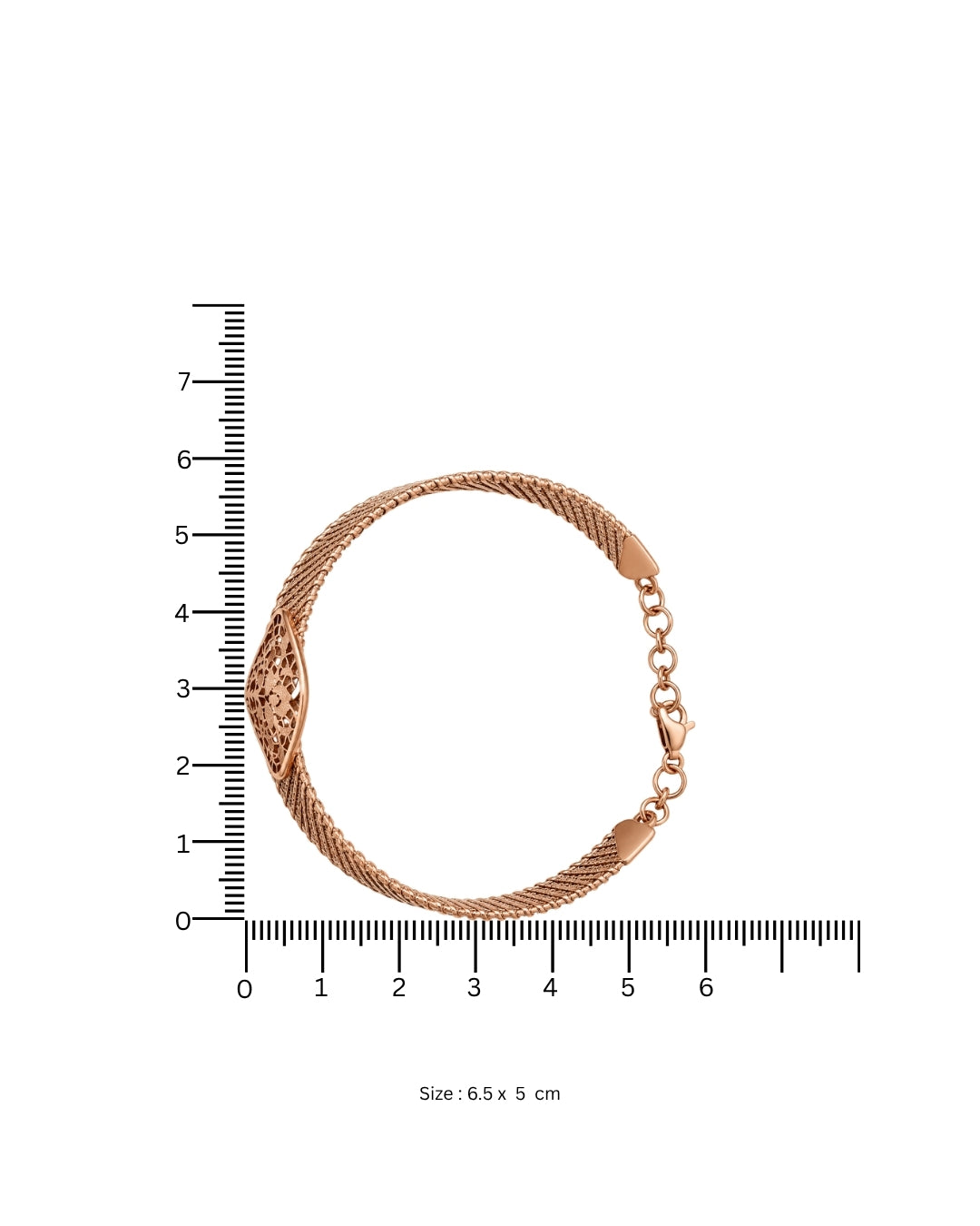 Roselle Filigree Rose Gold Bracelet