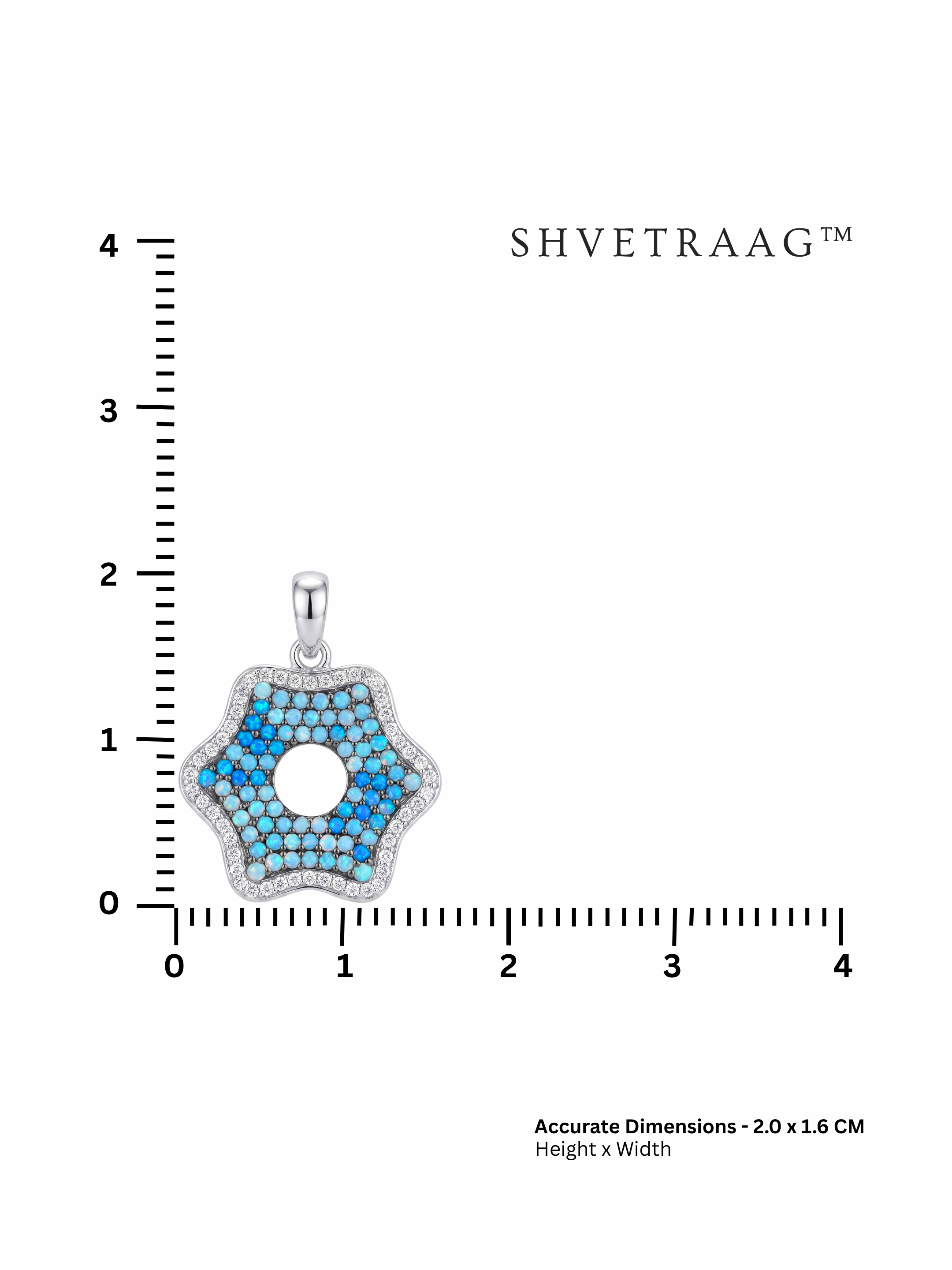 Blue Evil Eye Star Pendant