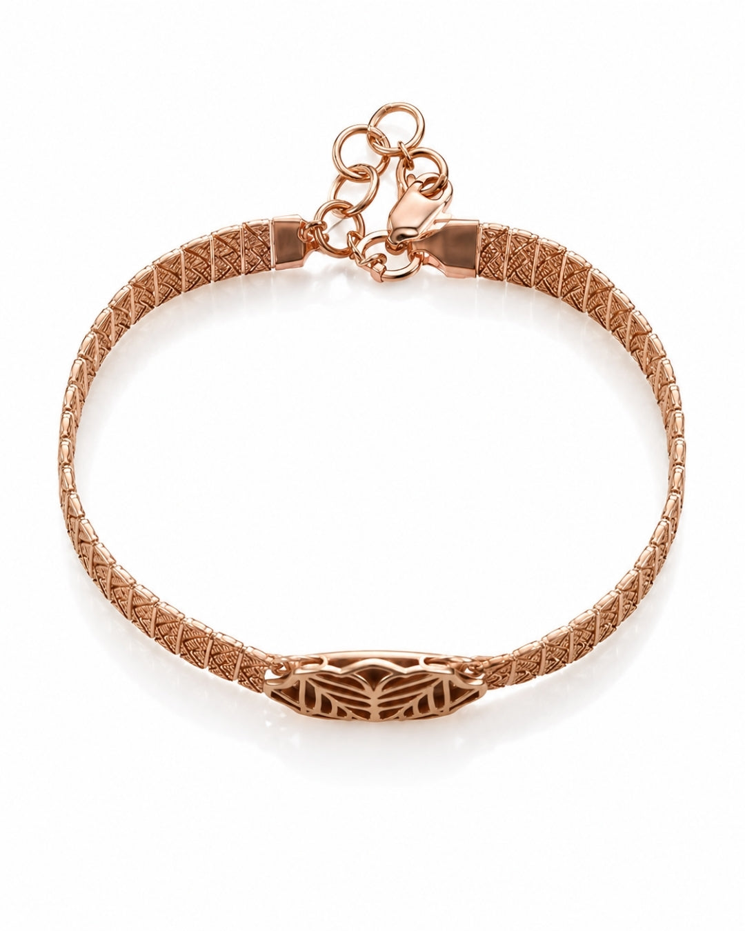 Rosé Filigree Bloom Adjustable Bracelet
