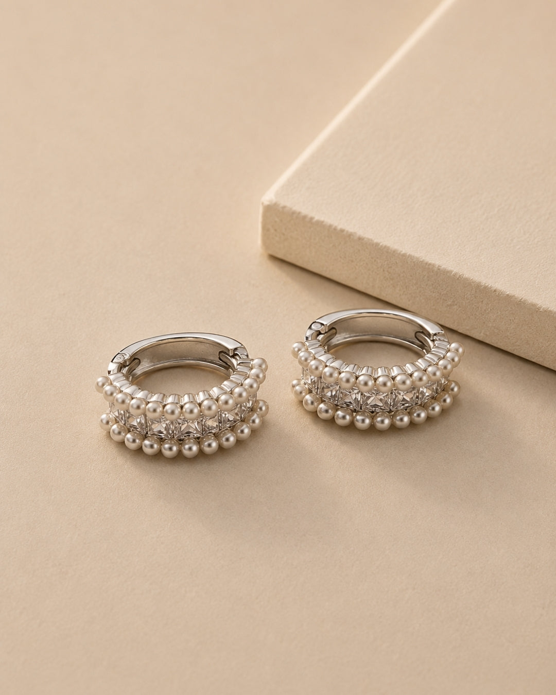 Celeste Crystal Hoop Earrings