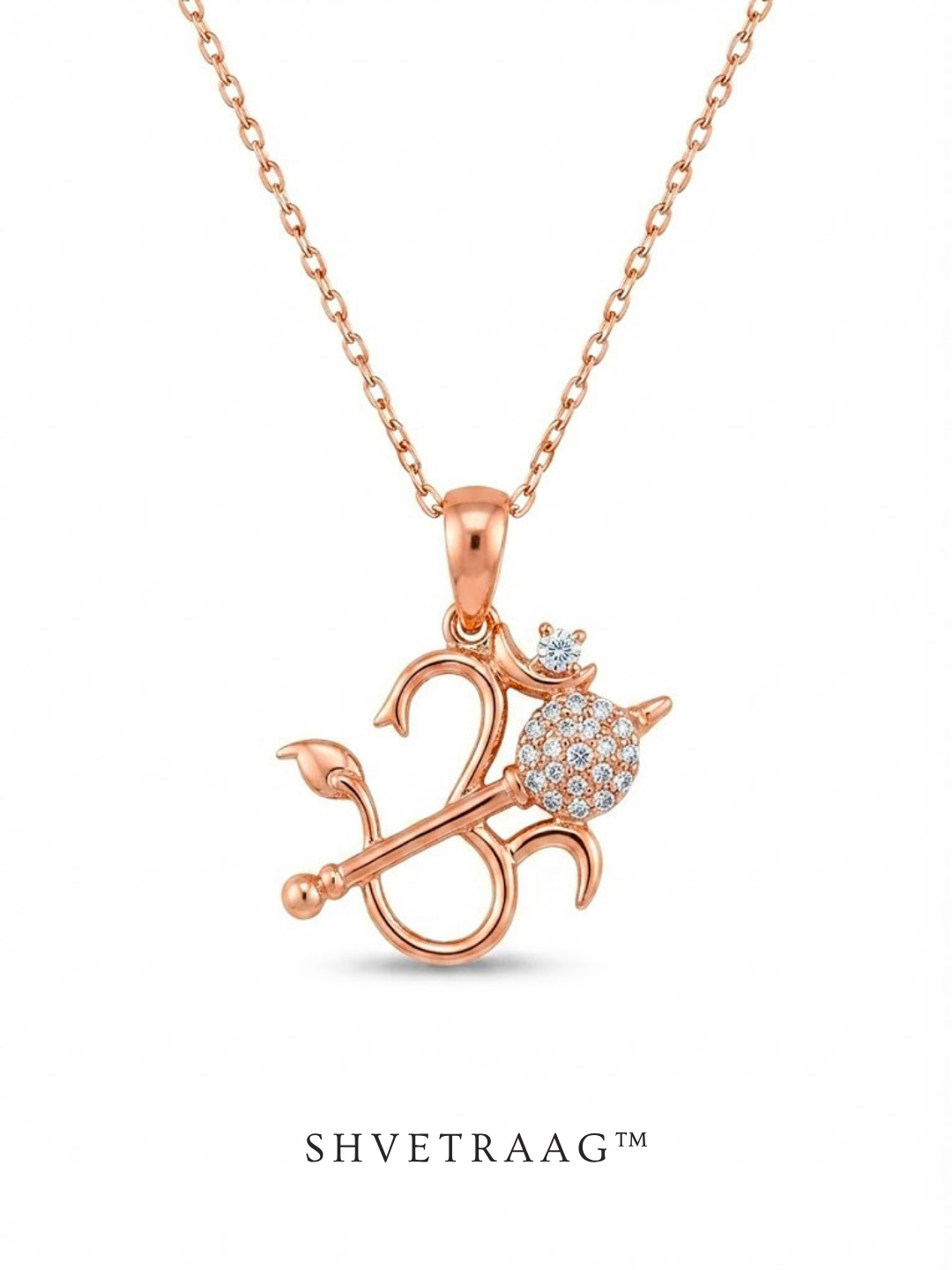 Divine Trishul Damru Om Pendant Necklace