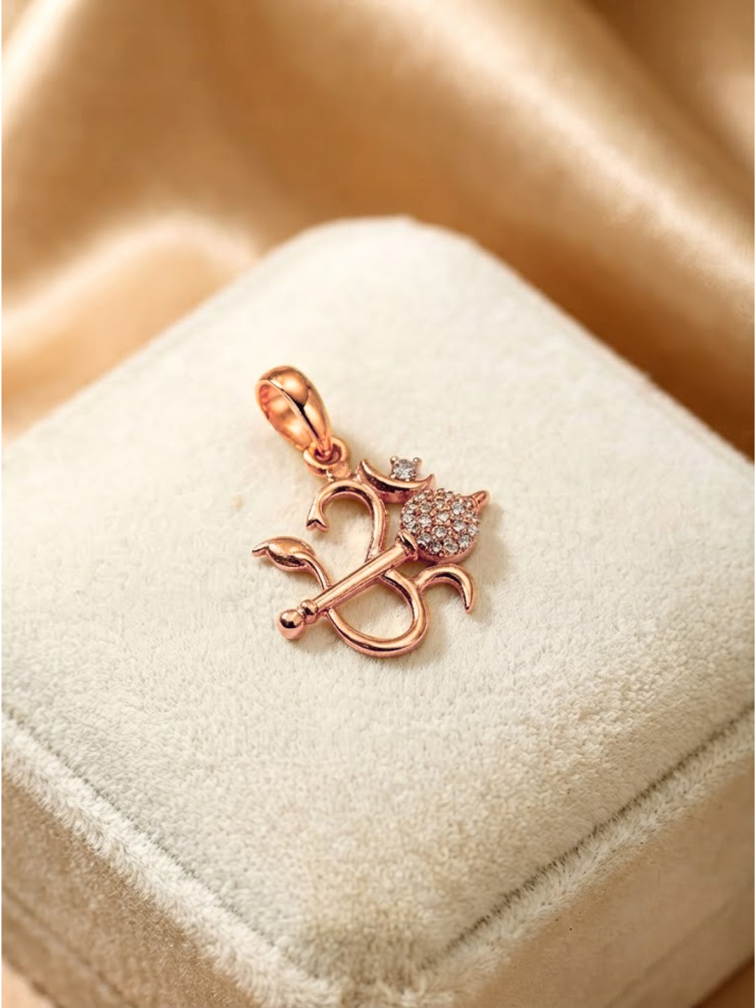 Divine Trishul Damru Om Pendant Necklace