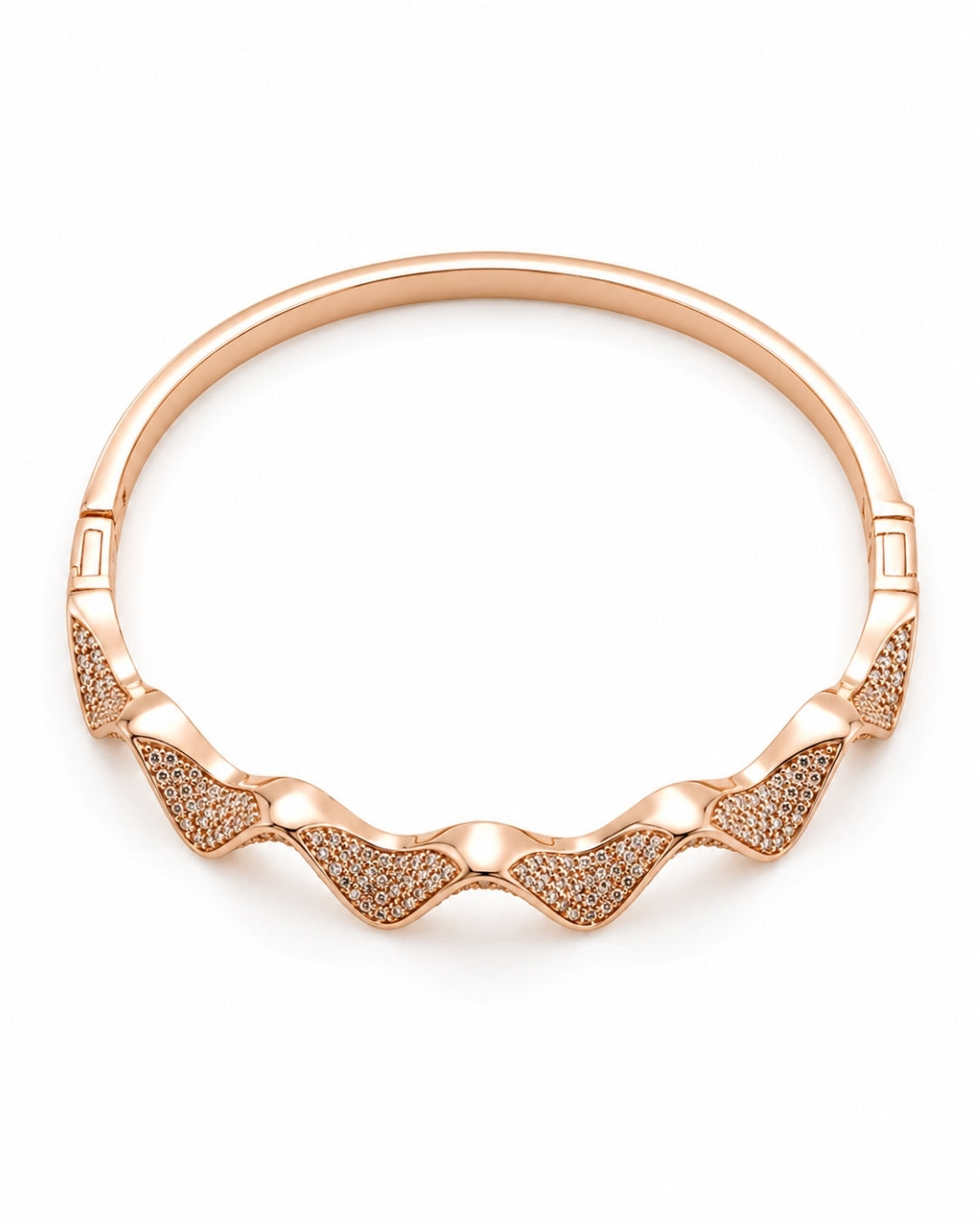 Aurora Wave Rose Gold Kada