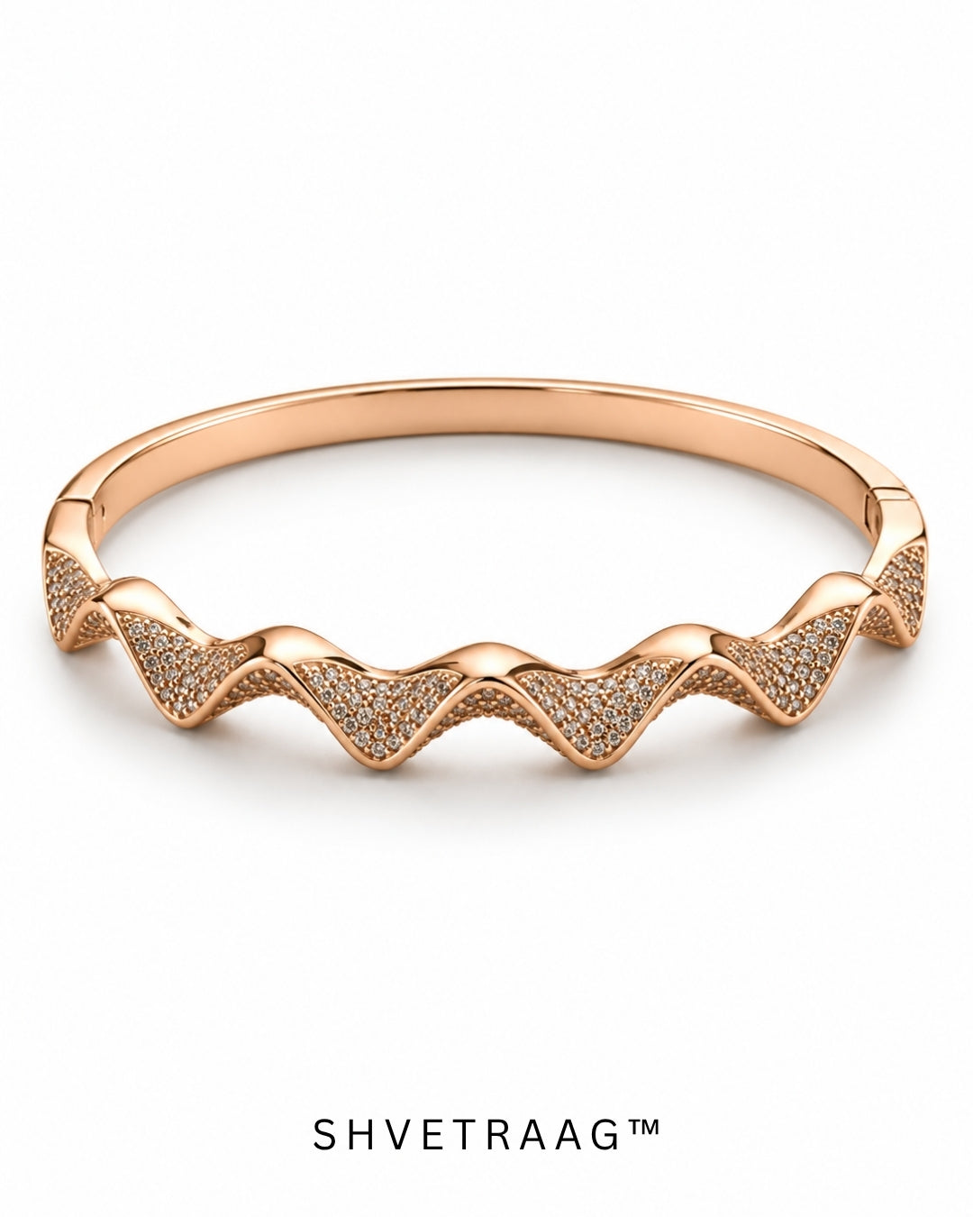 Aurora Wave Rose Gold Kada