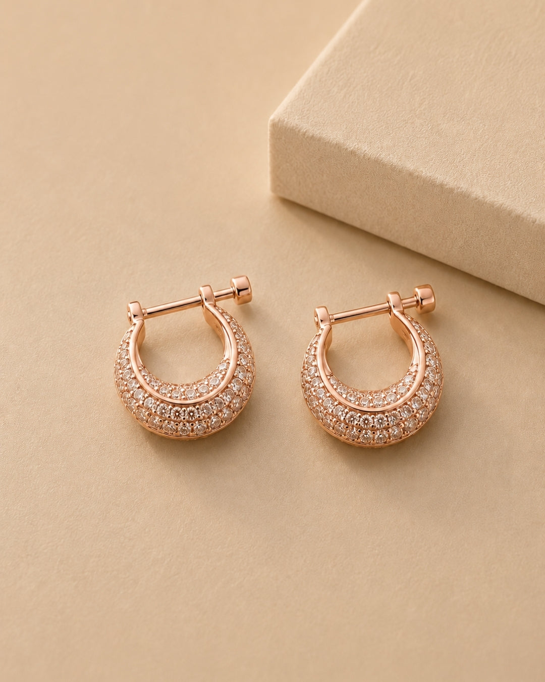 Aurora Pavé Hoop Earrings