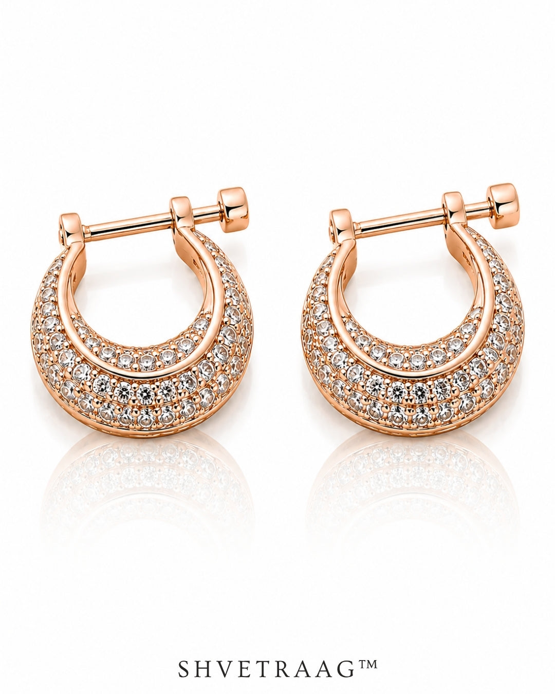 Aurora Pavé Hoop Earrings