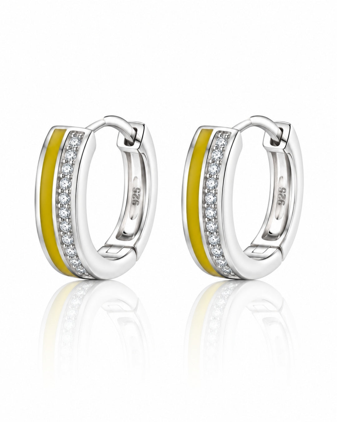 Citrine Glow Huggie Hoop Earrings