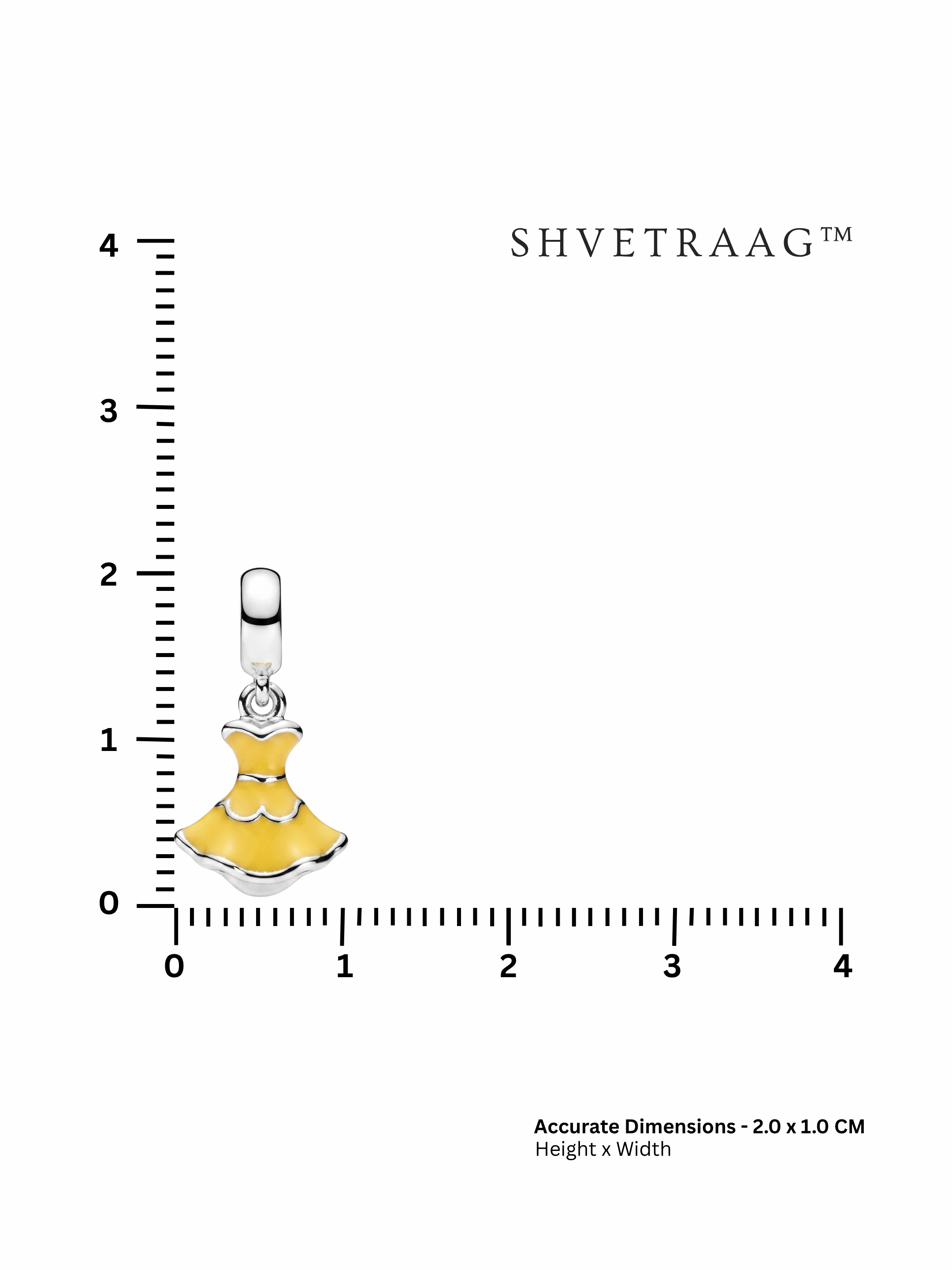 Enchanted Golden Gown Charm