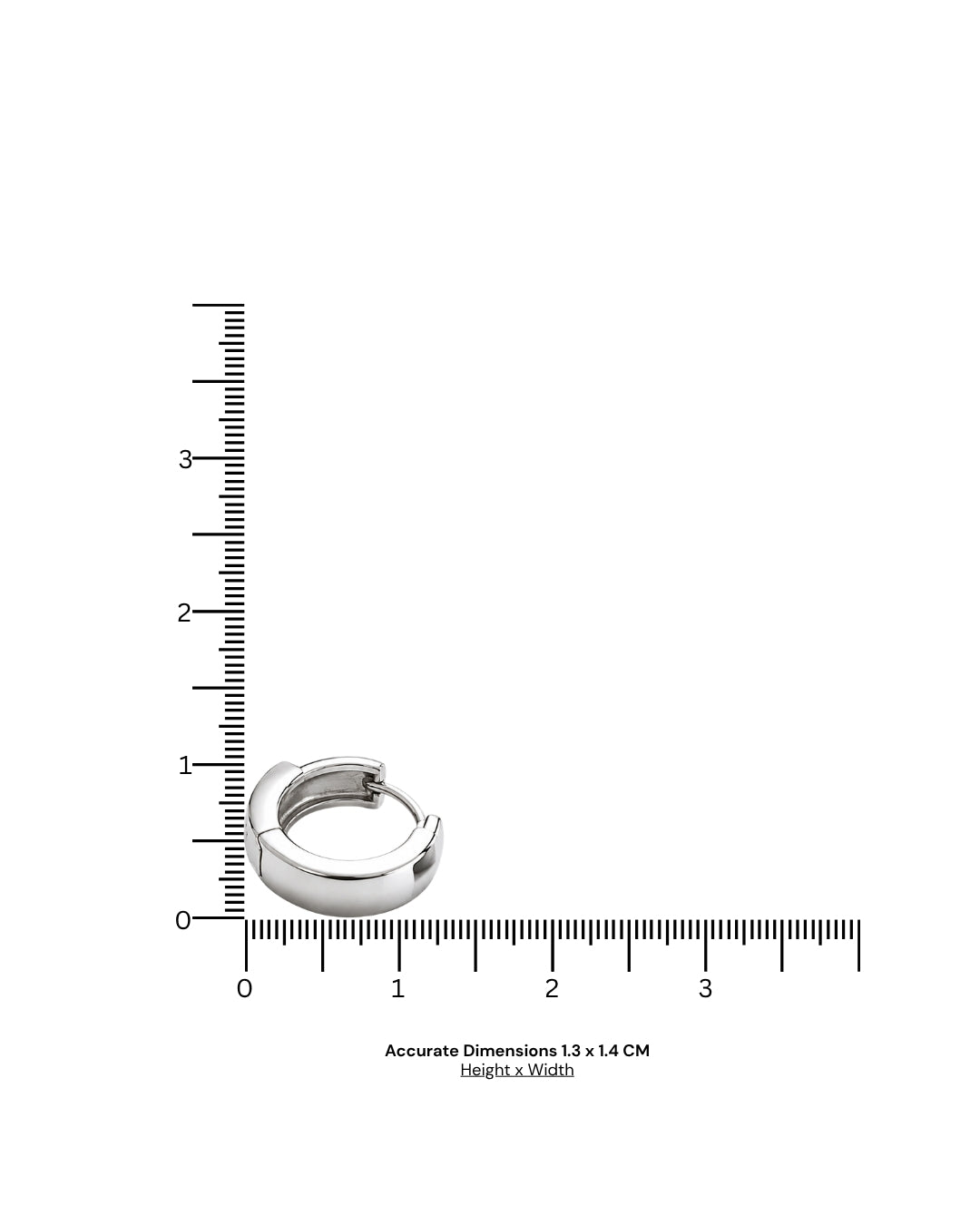 Luna Edge Huggie Hoop Earrings