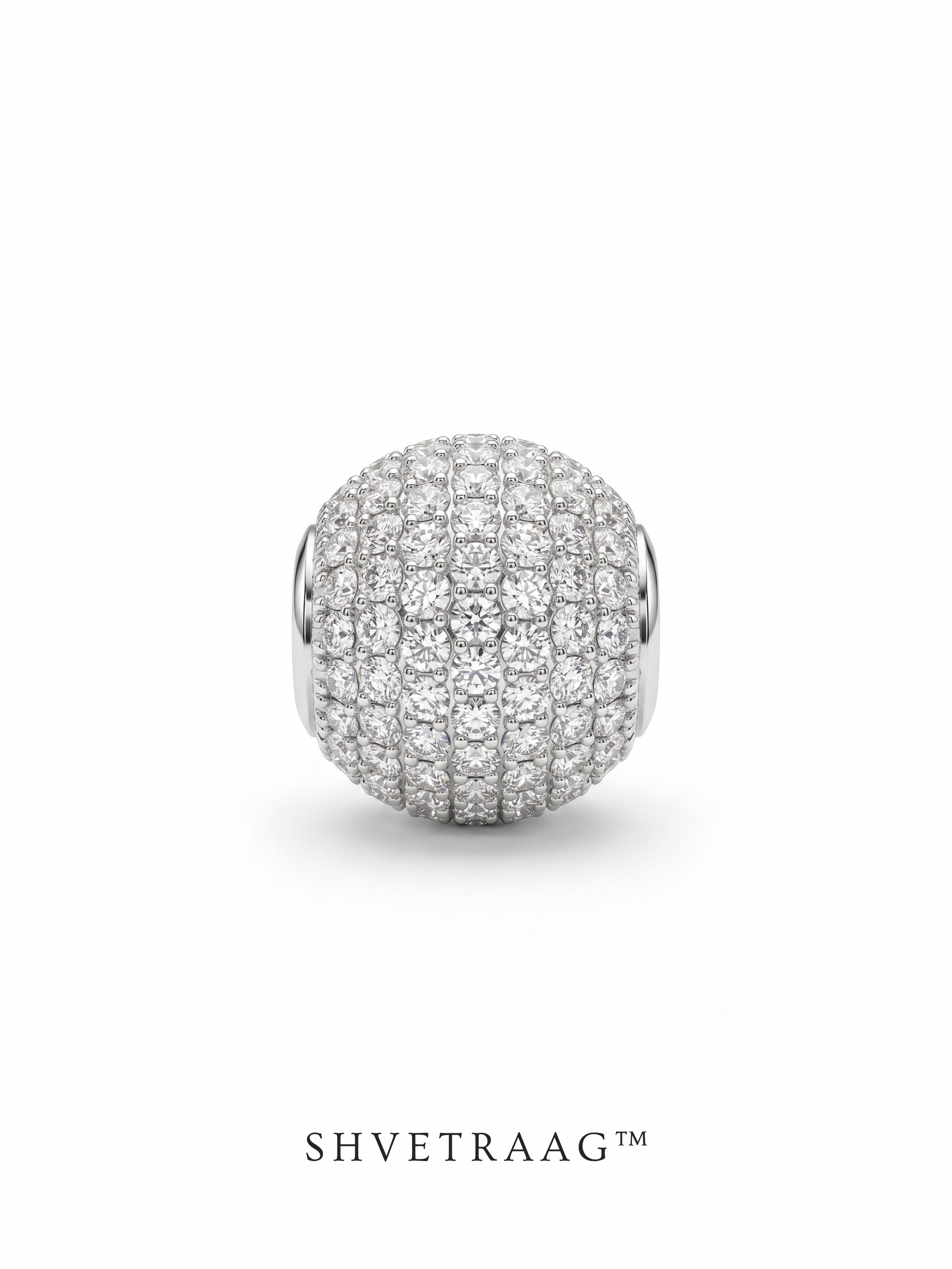 Celestial Pavé Sphere Charm Necklace