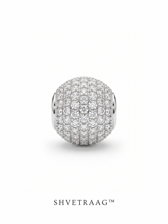 Celestial Pavé Sphere Charm Necklace