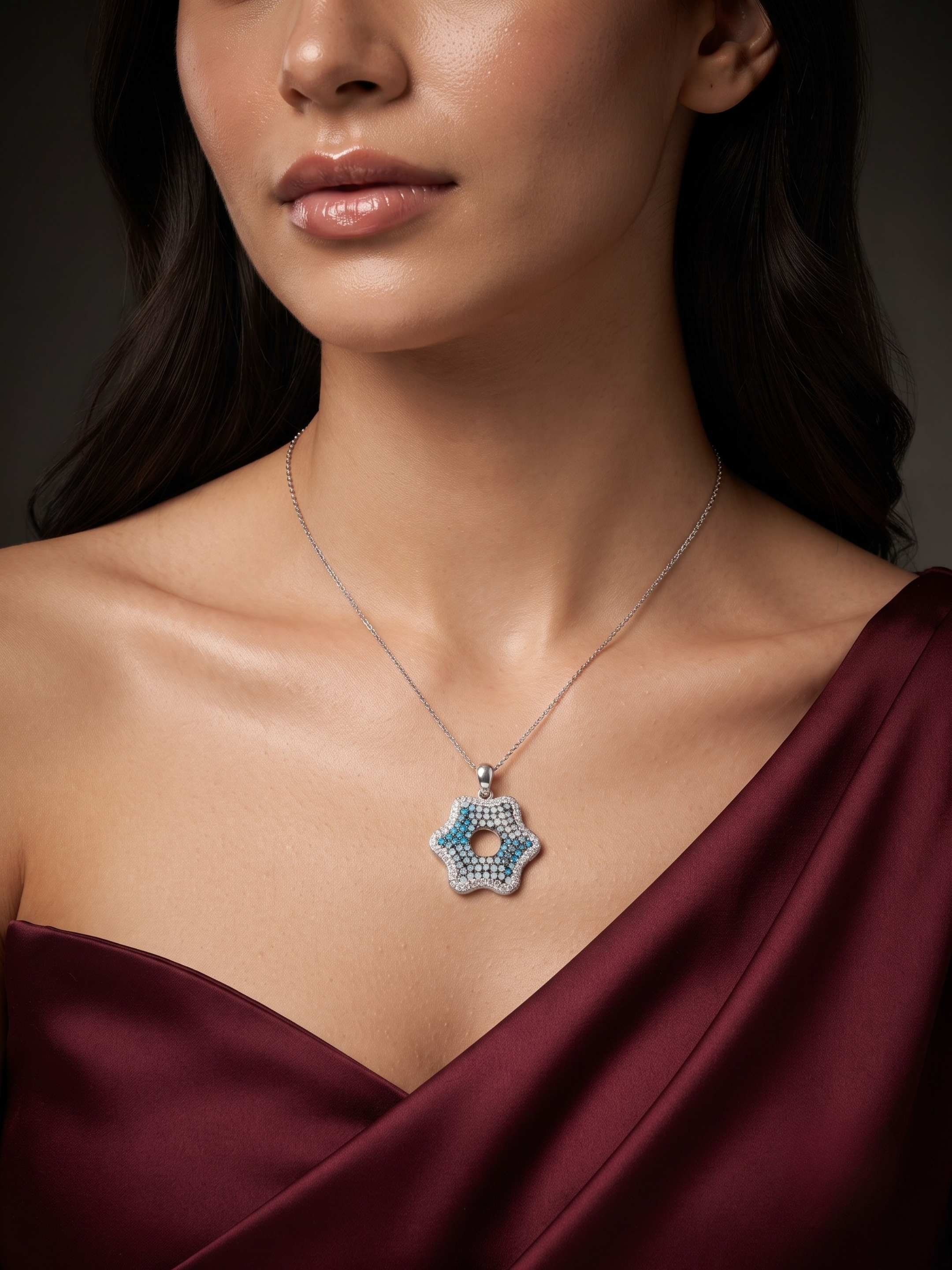 Blue Evil Eye Star Pendant