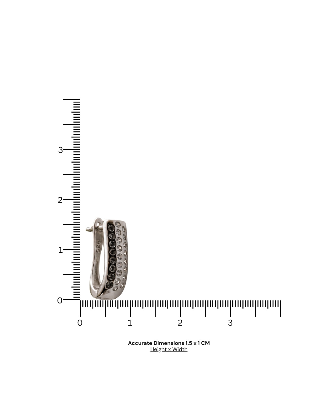 Aurora Luxe Silver Huggie Hoop Earrings