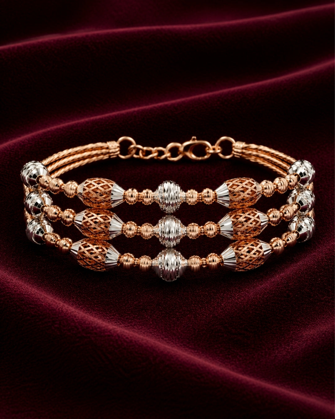 Regal Trinity Weave Bracelet