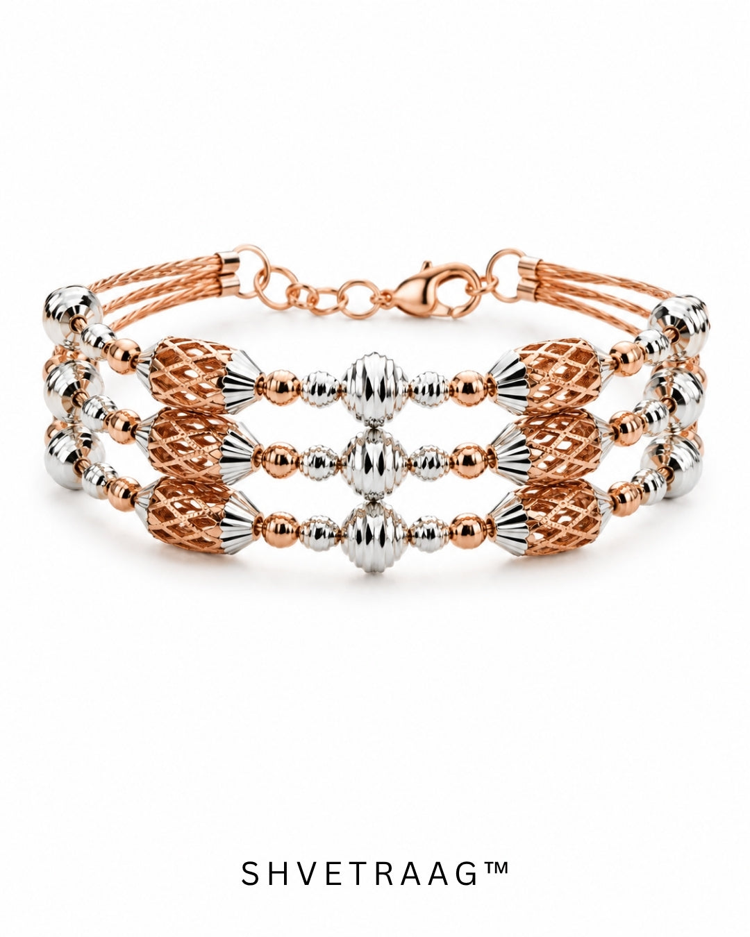 Regal Trinity Weave Bracelet