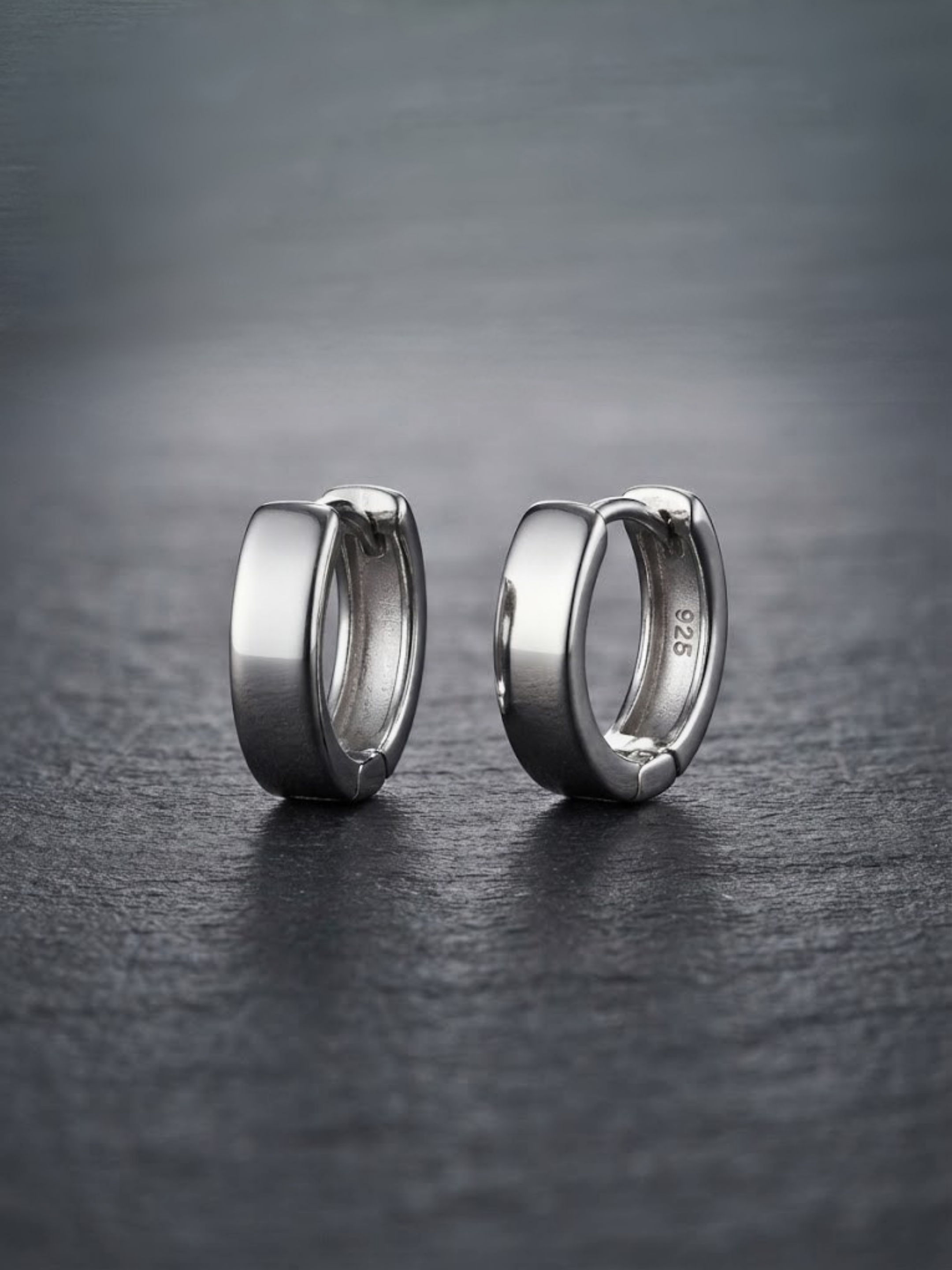 Shvetraag 92.5 Sterling Silver Classic Hoop Earrings for Women