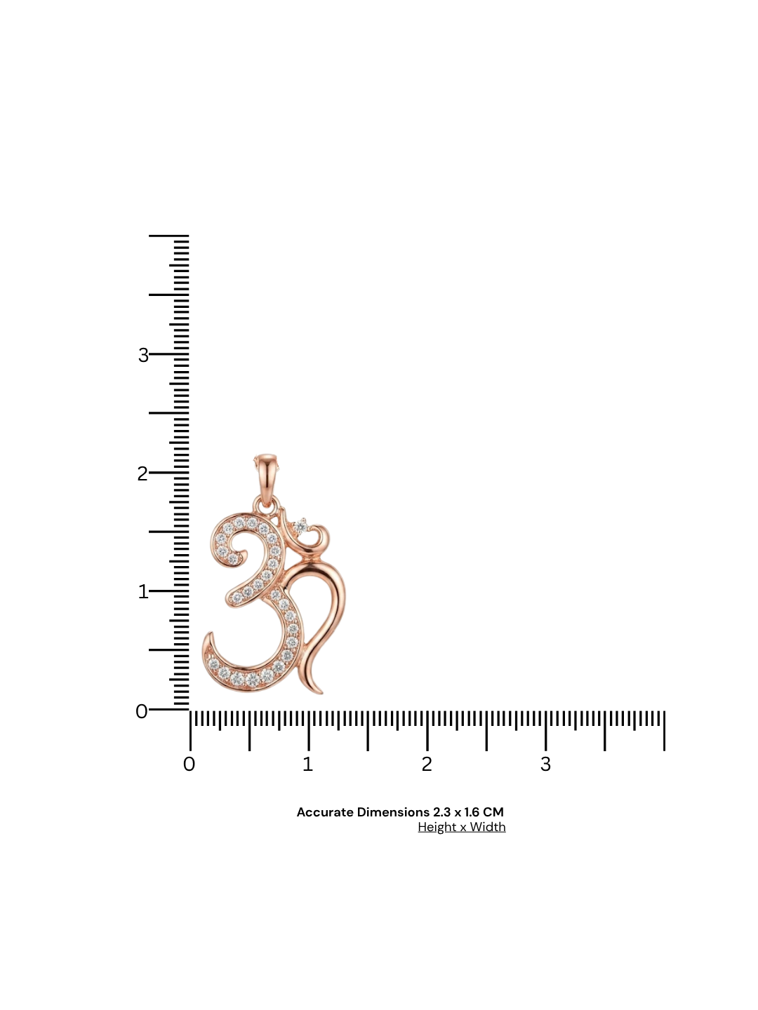 Divine Om Rose Gold Pendant Necklace