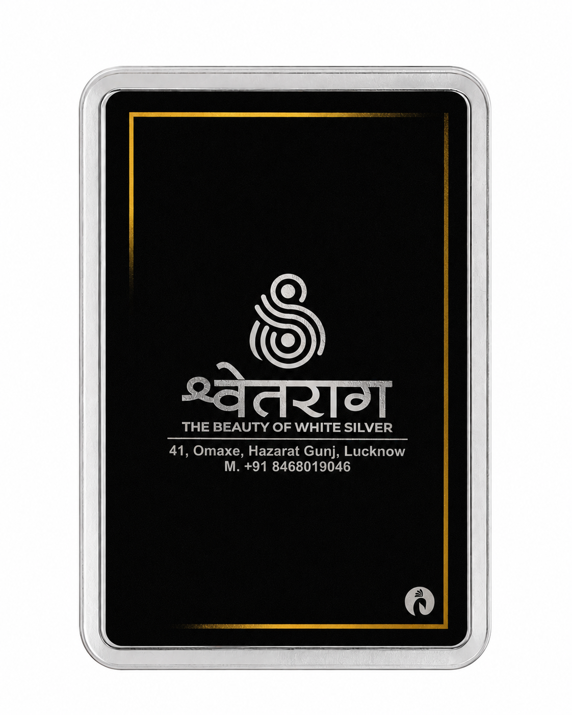 Shvetraag 1 Gram 999 Pure Silver Coin Gift Card | Premium Fine Silver Collectible & Gift