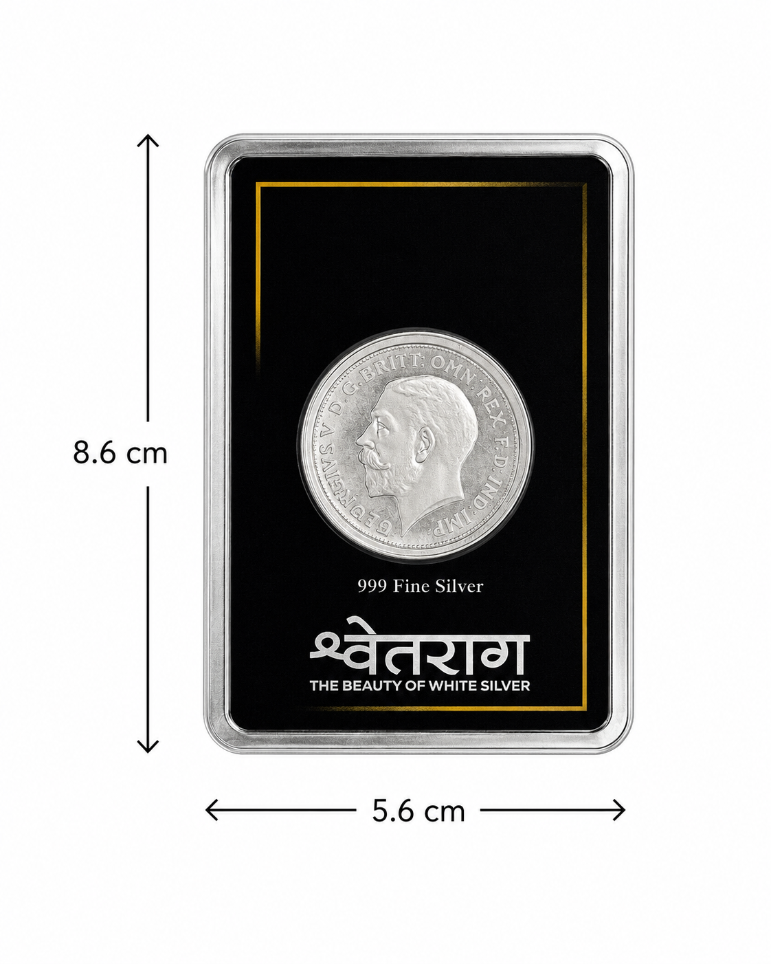 Shvetraag 1 Gram 999 Pure Silver Coin Gift Card | Premium Fine Silver Collectible & Gift
