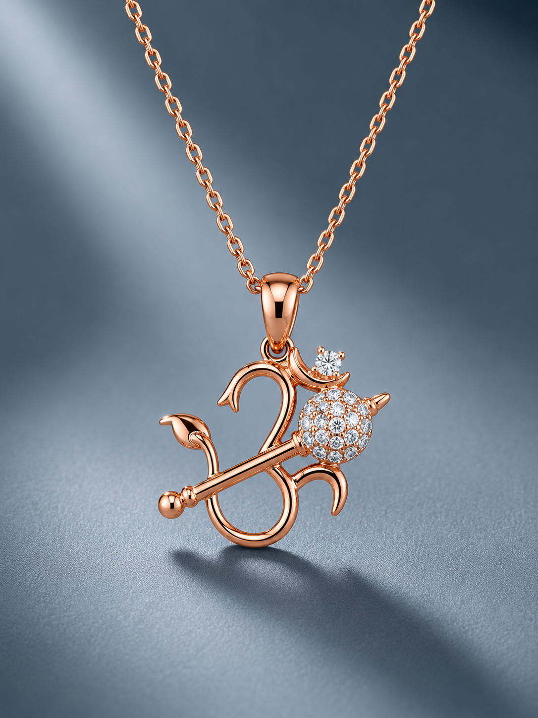 Divine Trishul Damru Om Pendant Necklace